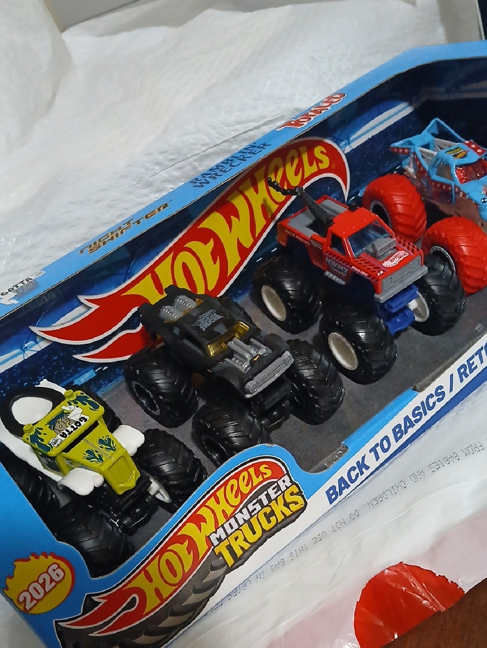 Monster Trucks Back To Basics 4-Pack –  Hot Wheels Trucks